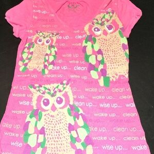 Arizona Jean Company Pink Graphic Tee Sz Xl